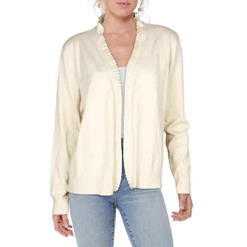 Womens Open Front Long Sleeve Cardigan Sweater