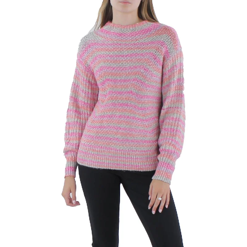 Nic + Zoe Womens Crochet Winter Solstice Pullover Sweater