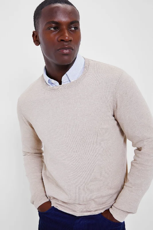 Soft Dune Heather Movement Crewneck Sweater