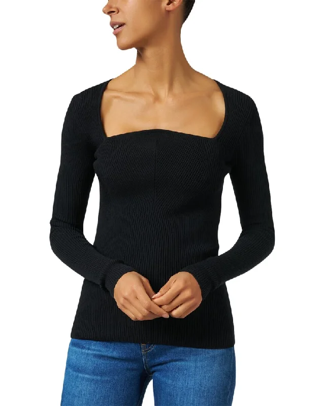 Jason Wu Curved Neck Wool-Blend Sweater