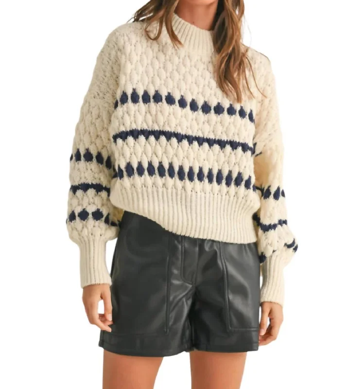 Color Pop Sweater In Ivory