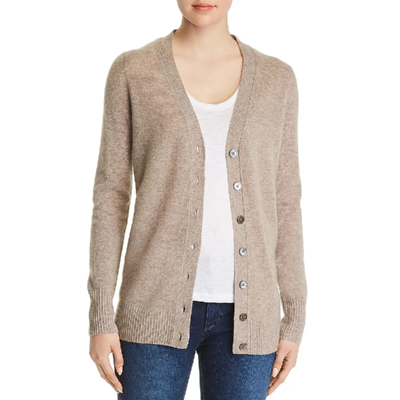 Private Label Womens Cashmere Grandfather Cardigan Sweater