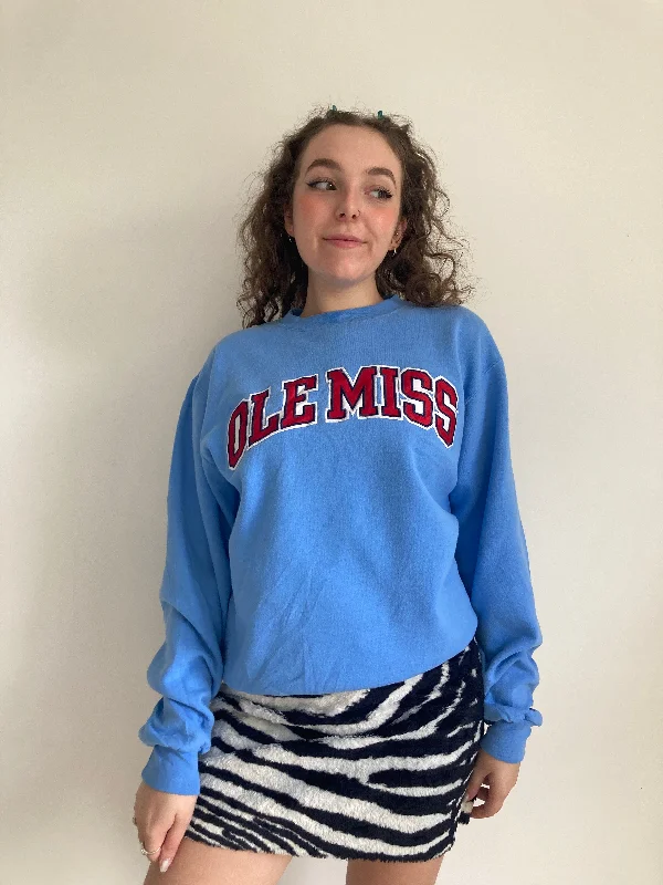 Vintage Blue Varsity Sweatshirt (M)