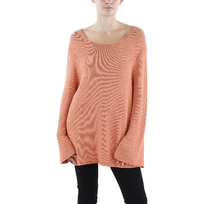 Lafayette 148 Womens Silk Blend Loose Knit Pullover Sweater