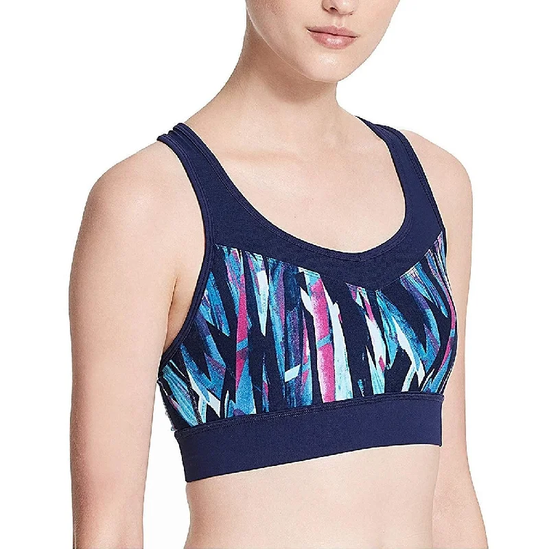 Calvin Klein Women's Explosion Printed Medium-Suppo Pink Combo Size Medium - Blue