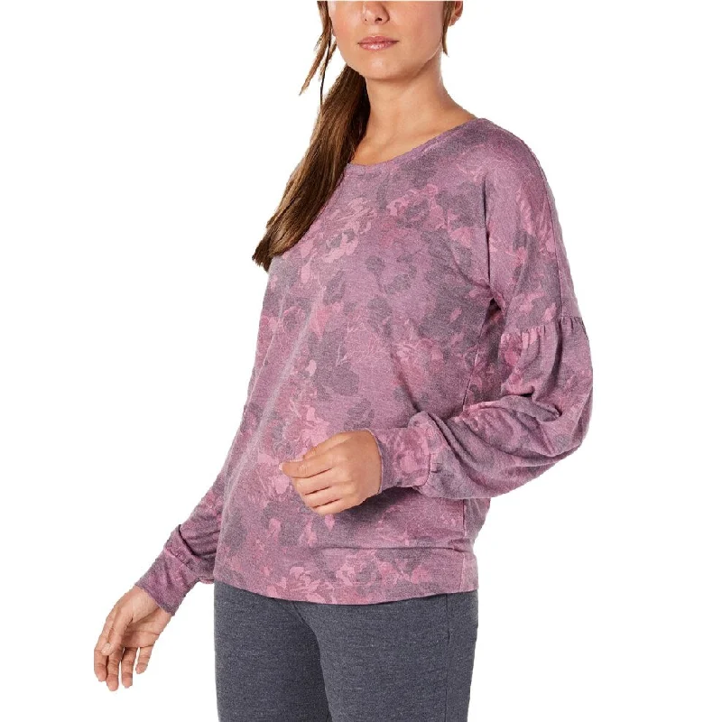 Ideology Women's Floral-Print Sweatshirt Red Passion Size 2 Extra Large - 2XL