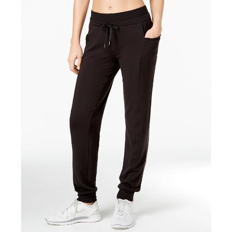 Ideology Women's Lightweight Jogger Pants Black Size 2-Extra Large - XxL