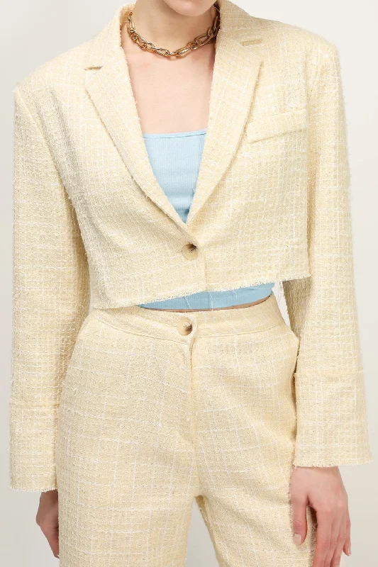 Ella Tweed Cropped Jacket