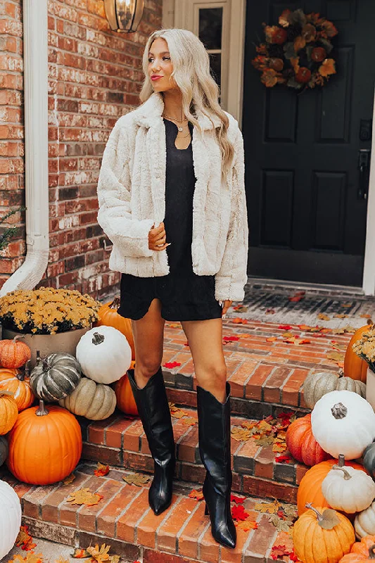 Luxe Feeling Plush Jacket in Cream