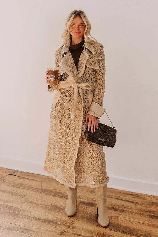 NYC Catwalk Lace Trench Coat