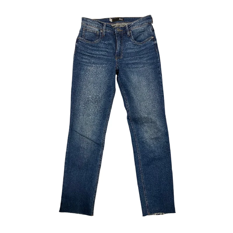 Jeans Straight By Kut In Blue Denim, Size: 4l