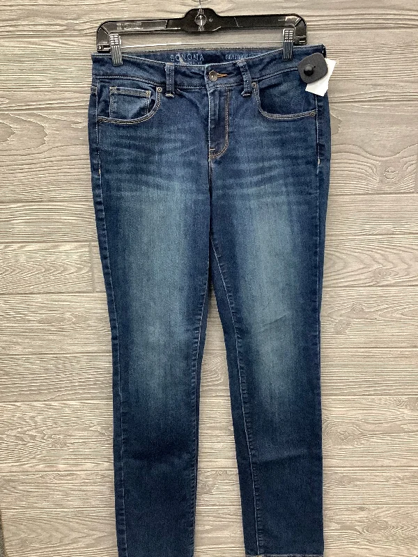 Jeans Straight By Sonoma In Blue Denim, Size: 8