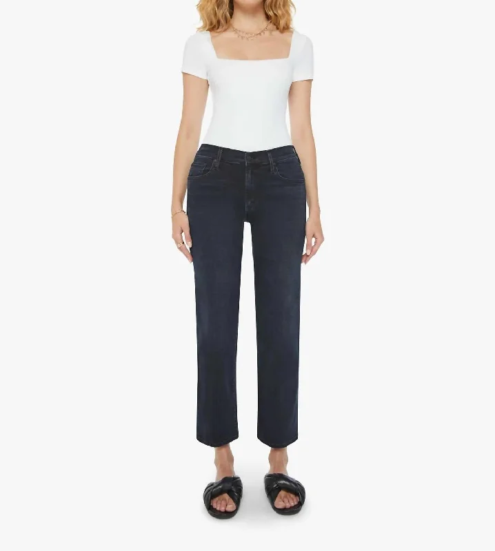 Mid Rise Rambler Zip Ankle Jean In Night In Venice