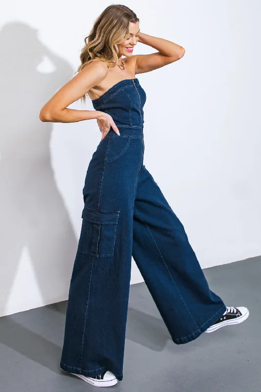 GOOD TOGETHER DENIM JUMPSUIT