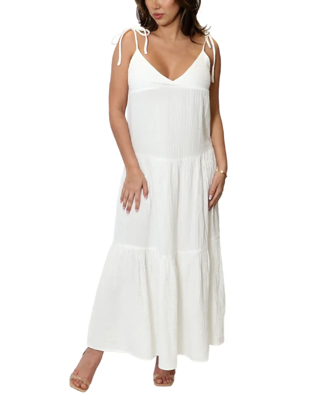 Tiered Maxi Dress Swim Cover-Up