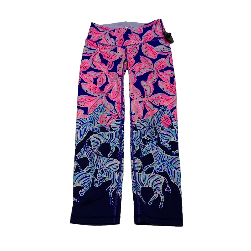 Blue & Pink Athletic Leggings Lilly Pulitzer, Size Xxs