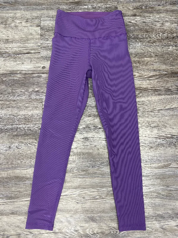 Purple Athletic Leggings Cmc, Size S