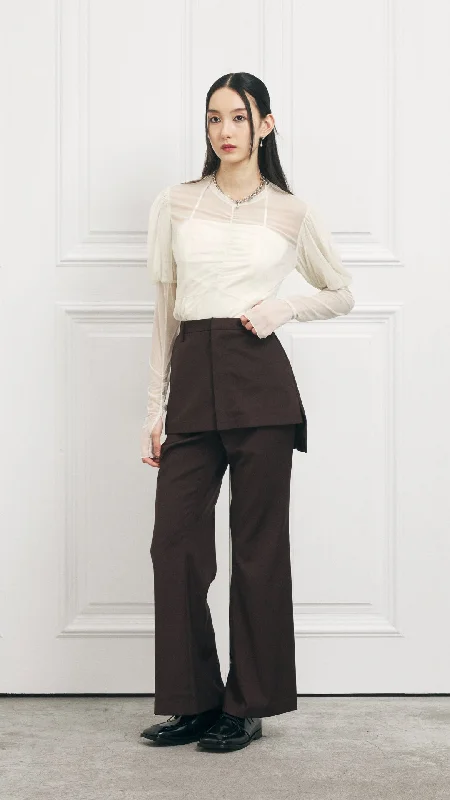 2-in-1 Flared Pants