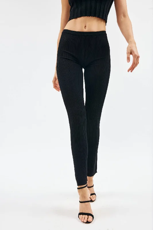 Amber Black Knit Pant