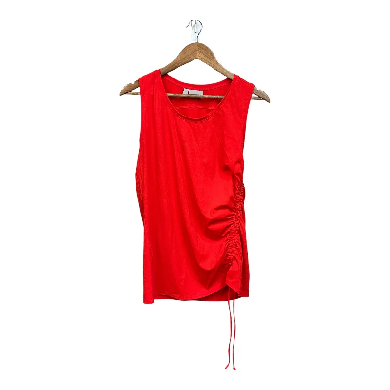 Athletic Top Short Sleeve By Athleta In Red, Size: L