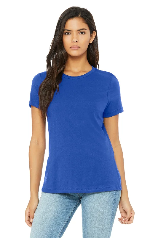 Bella + Canvas Womens Relaxed Jersey Short Sleeve Crewneck T-Shirt - True Royal Blue