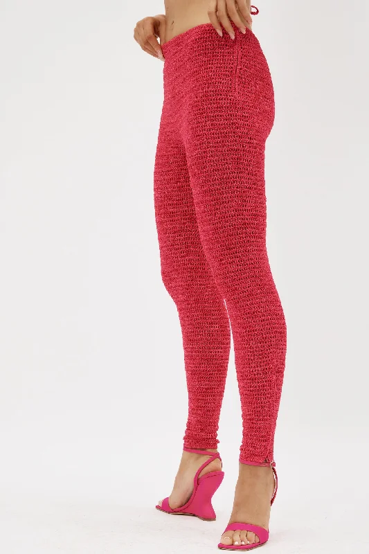 Crochet Fuchsia Pants