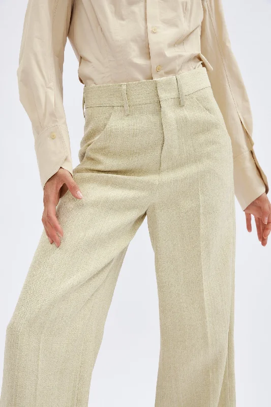 Gareth Straw Wide Leg Pants