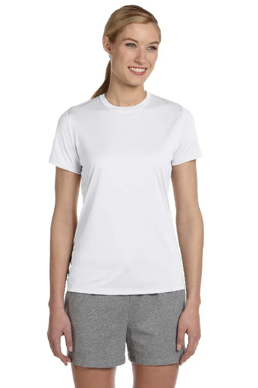 Hanes Womens Cool DRI FreshIQ Moisture Wicking Short Sleeve Crewneck T-Shirt - White