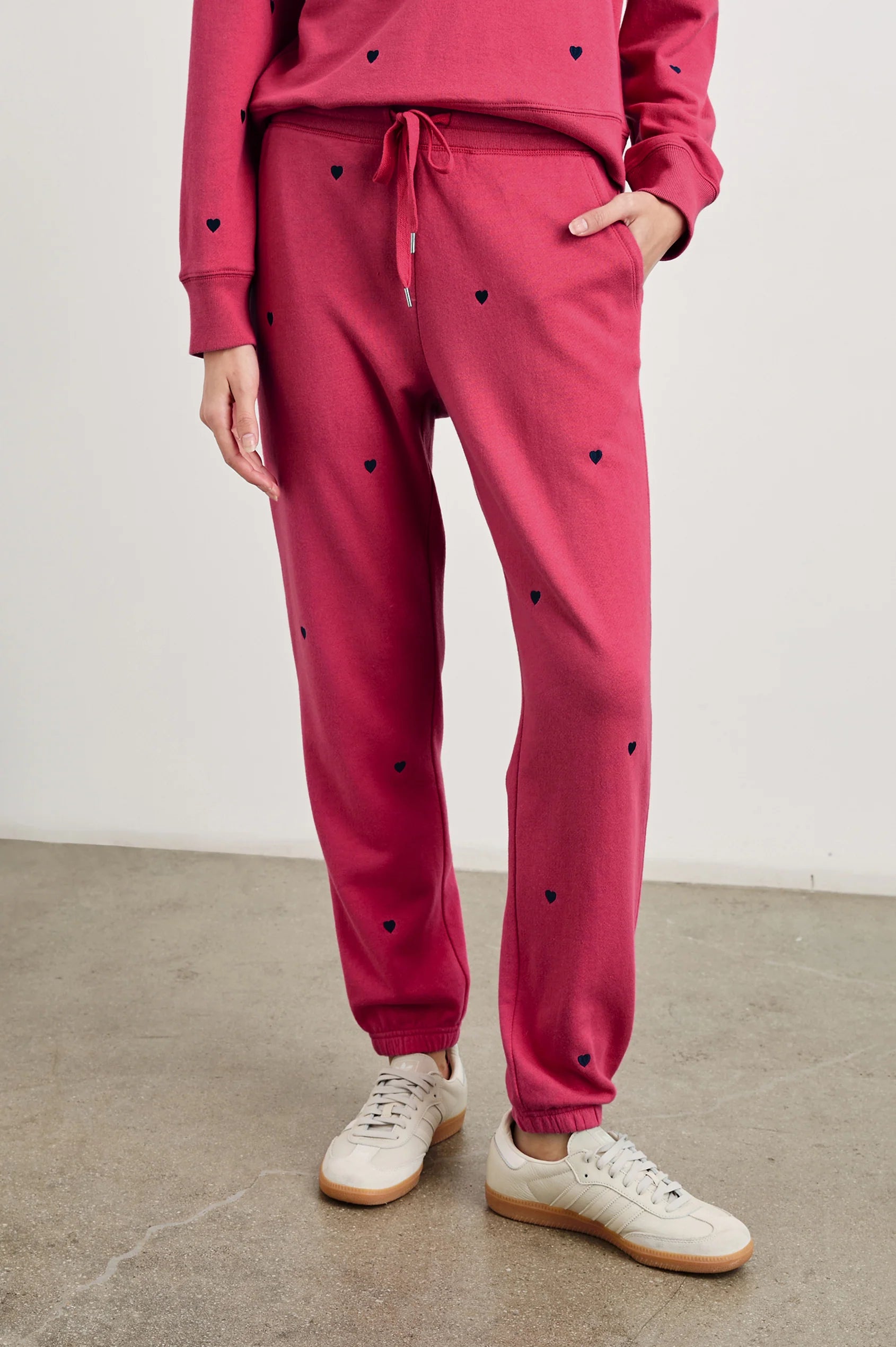 Kingston Pant Pink Midnight Hearts