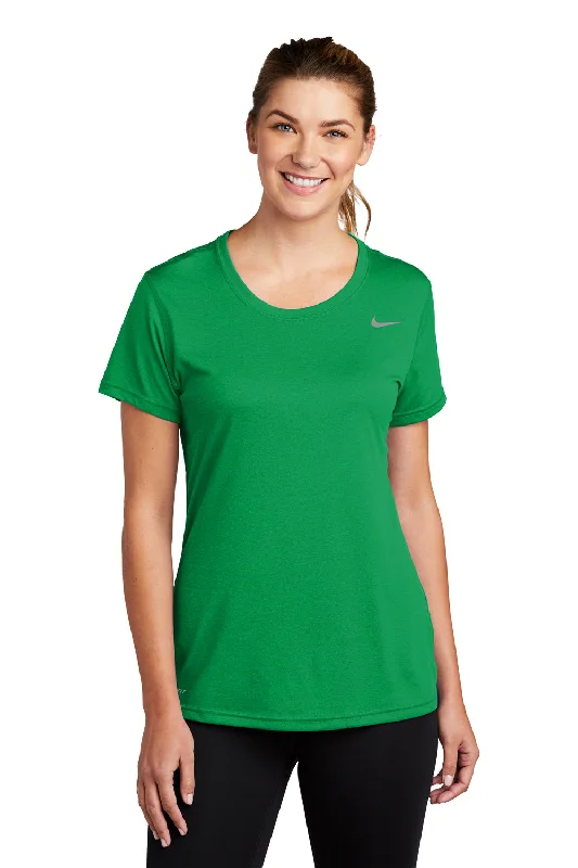 Nike Womens Legend Dri-Fit Moisture Wicking Short Sleeve Crewneck T-Shirt - Apple Green