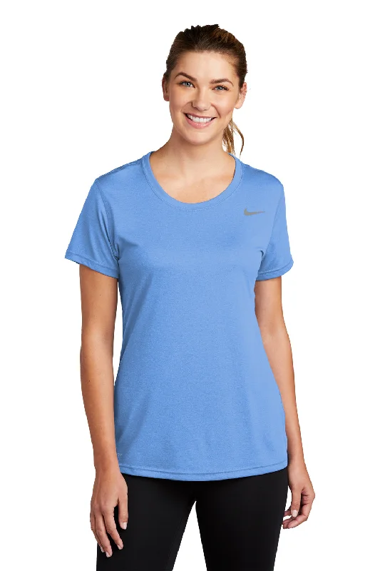 Nike Womens Legend Dri-Fit Moisture Wicking Short Sleeve Crewneck T-Shirt - Valor Blue