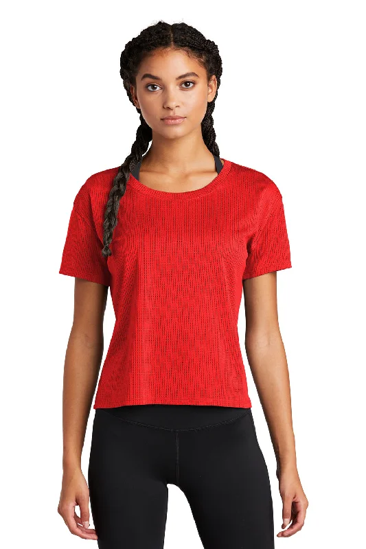 Sport-Tek Womens Draft Crop Short Sleeve Crewneck T-Shirt - True Red