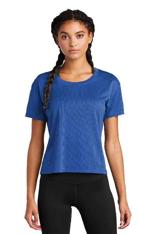 Sport-Tek Womens Draft Crop Short Sleeve Crewneck T-Shirt - True Royal Blue