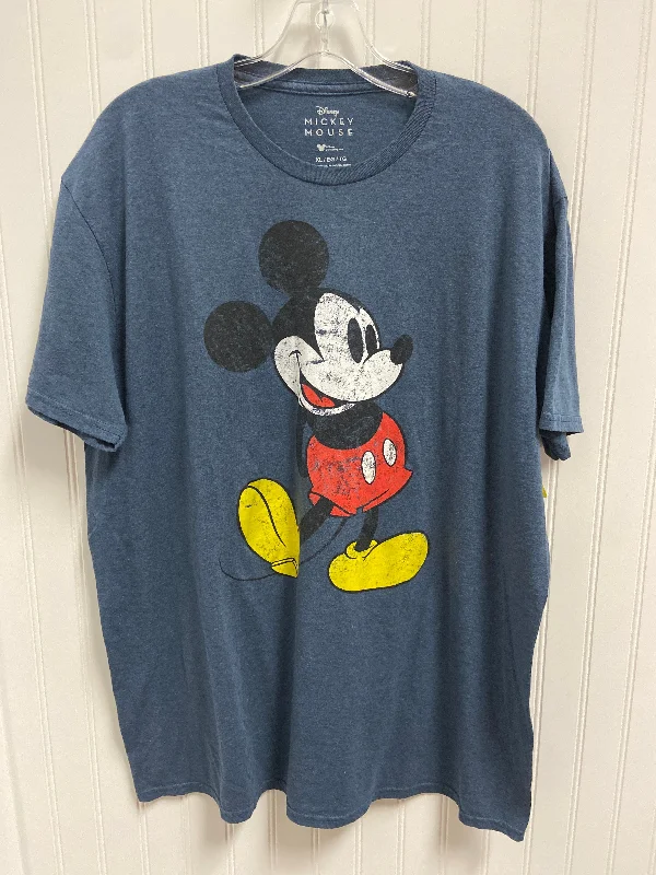 Top Short Sleeve Basic By Disney Store In Blue, Size: Xl