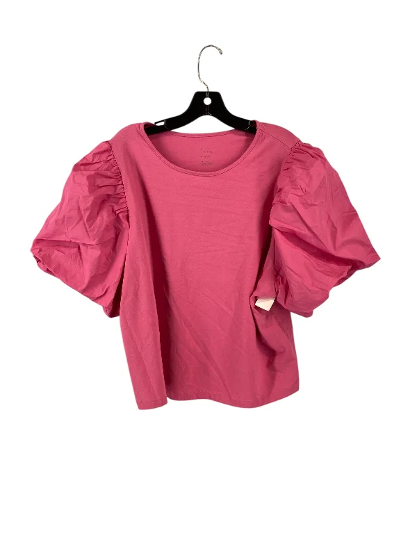 Top Short Sleeve By A New Day In Pink, Size: 2x