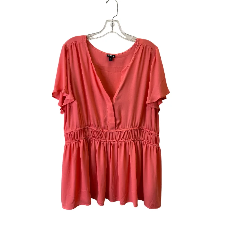 Top Ss Basic By Torrid In Coral, Size:2X