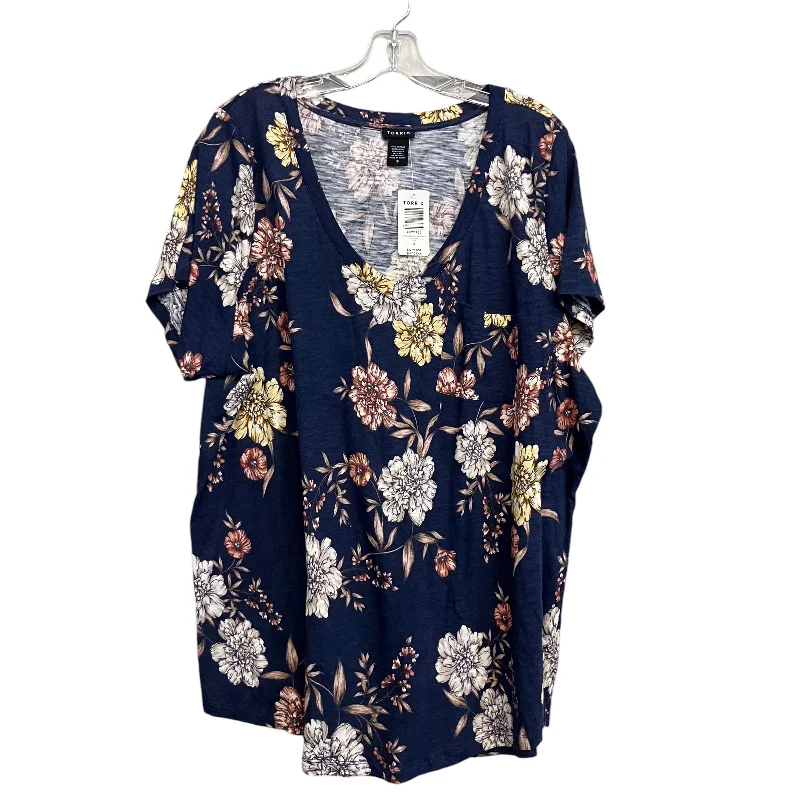 Top Ss By Torrid In Floral Print, Size:3X