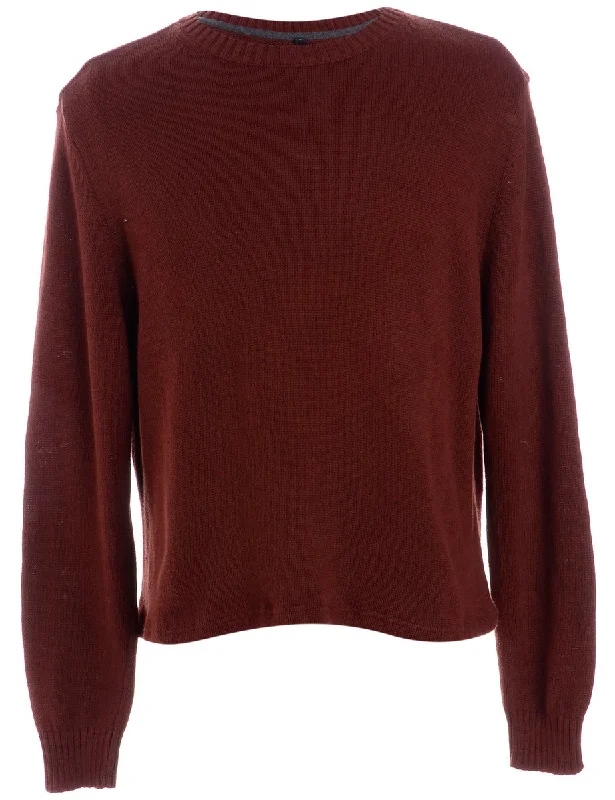 Label Shaun Straight Hem Heavy Knit Jumper