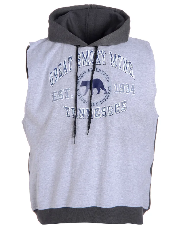 Label Sleeveless Tyler Hooded Sweatshirt