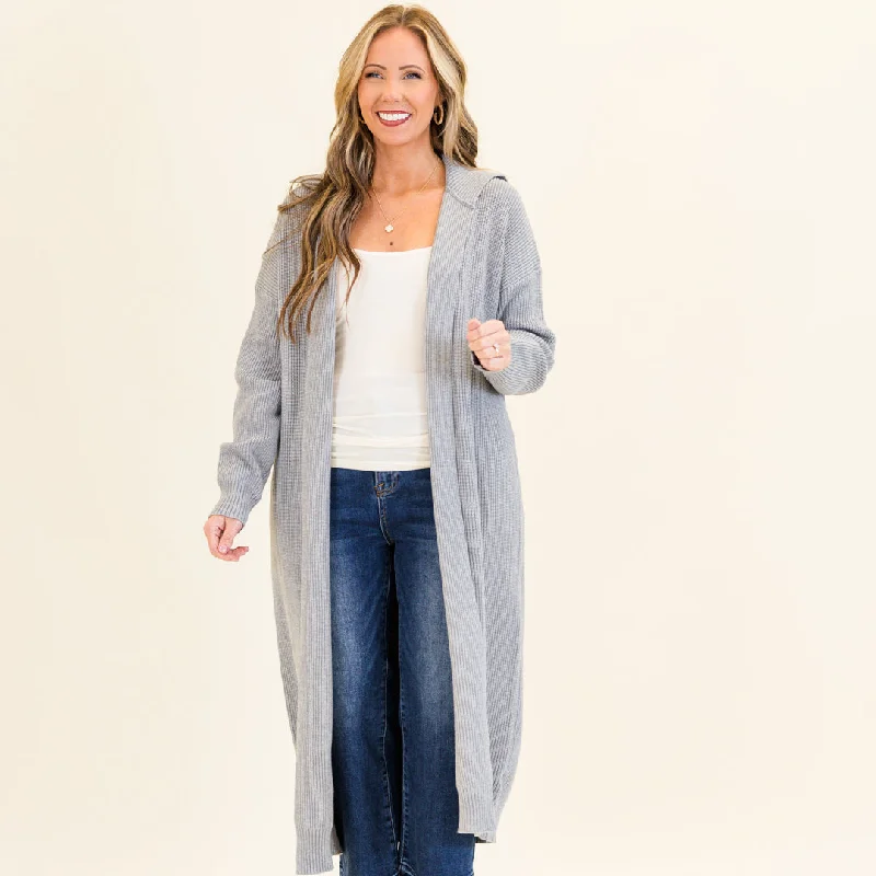 Maple Leaf Cardigan, Gray