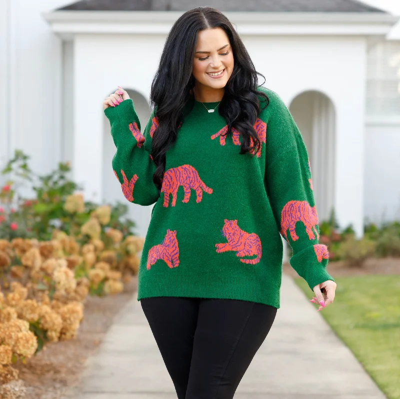 Purrsuasive Sweater, Green